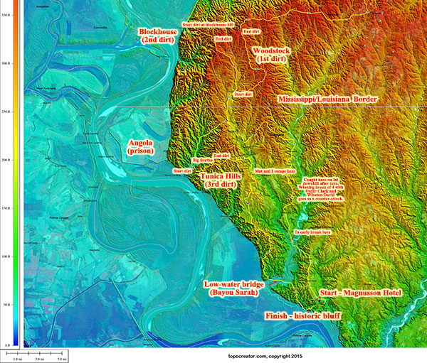 Annotated topocreator.com map of Rouge Roubaix 2015 (click to enlarge)