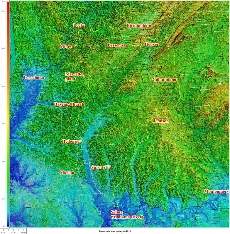 Selma loop annotated (click to enlarge and see elevation profile)