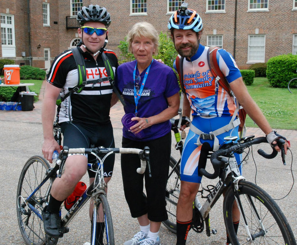 Michael Staley, Pixie Hicks, and Me after this year's Old Howard 100